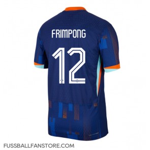 Niederlande Jeremie Frimpong #12 Replik Auswärtstrikot EM 2024 Kurzarm